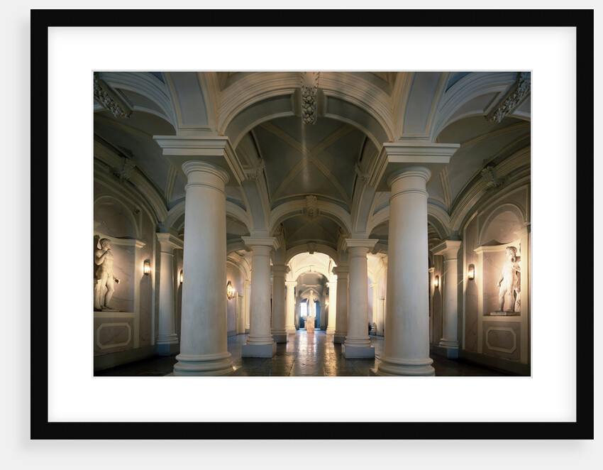 The Entrance hall of the Menshikov Palace in Saint Petersburg, 1716-1720. by Giovanni Maria Fontana