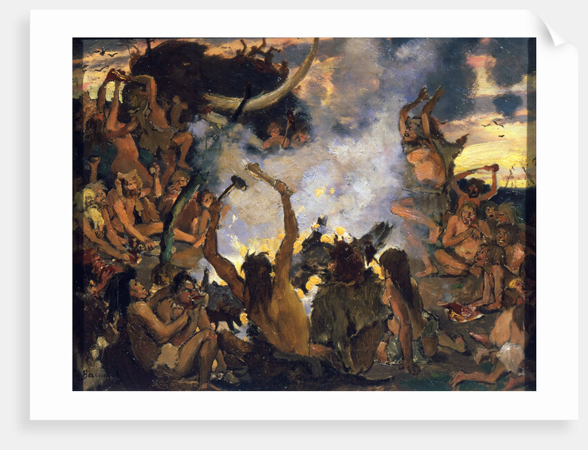 The Stone Age. A Feast, 1883. by Viktor Mihajlovic Vasnecov