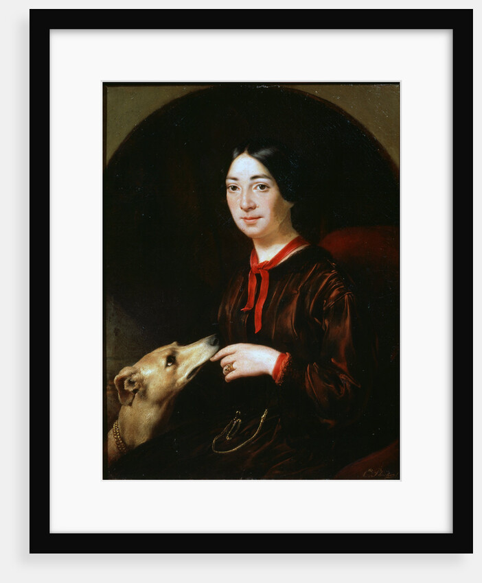 Portrait of the singer and composer Pauline Viardot,, c1853 by Eugene Pluchart
