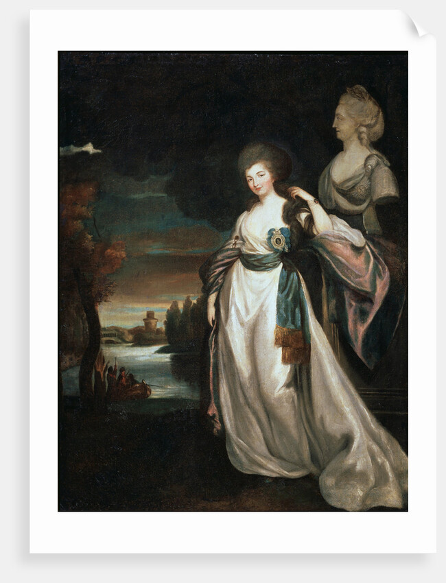 Portrait of the Lady-in-waiting Coutess Alexandra Branitskaya, 1778-1781. by Richard Brompton