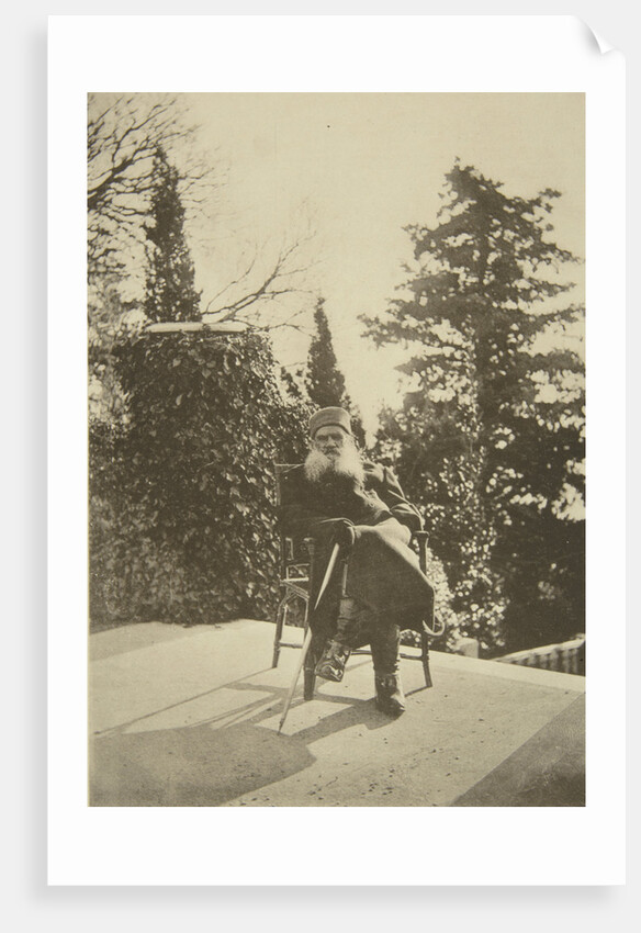 Russian author Leo Tolstoy, Gaspra, Crimea, Russia, 1902. by Sophia Tolstaya