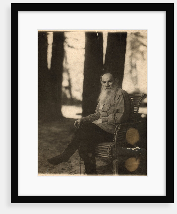Russian author Leo Tolstoy, Yasnaya Polyana, near Tula, Russia, 1908 by Sergey Produkin-Gorsky