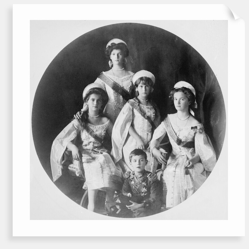 Children of Tsar Nicholas II of Russia, c1910-c1914 by Anonymous
