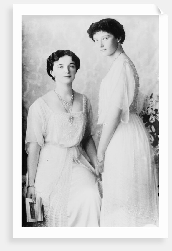 Grand Duchesses Olga and Tatiana of Russia, 1910s by K von Hahn