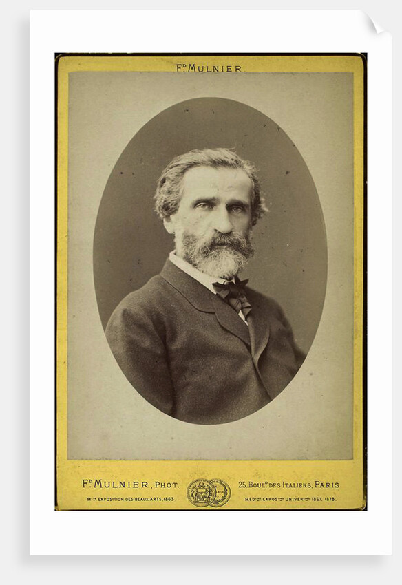 Giuseppe Verdi, Italian composer, late 19th century by Frederick Mulnier