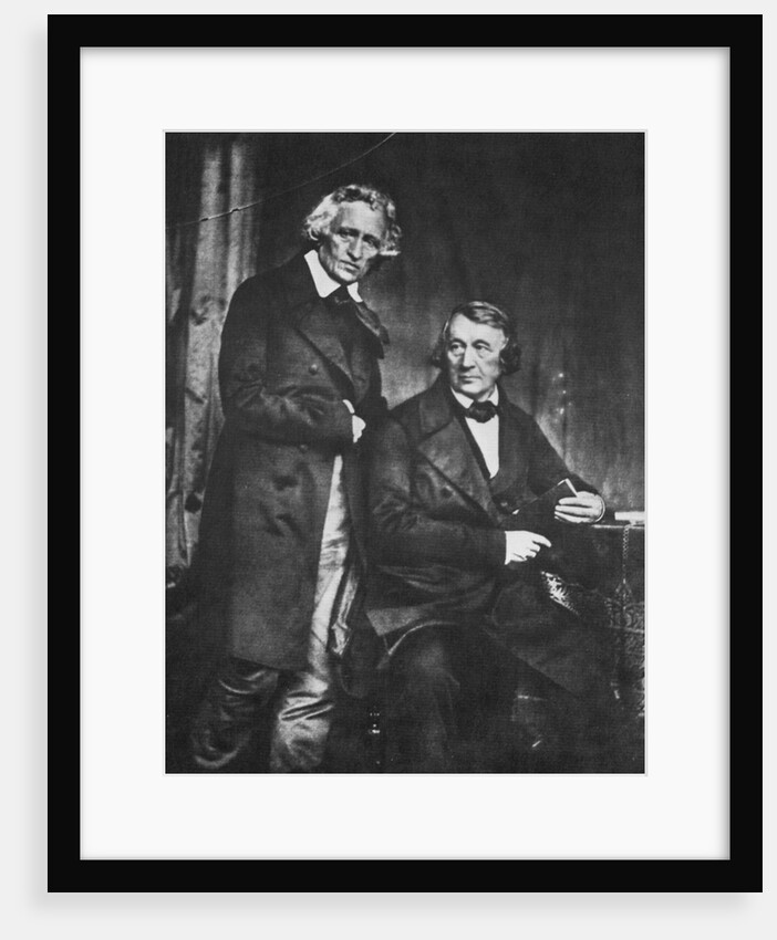 The Brothers Grimm, German authors, 1847 by Hermann Biow