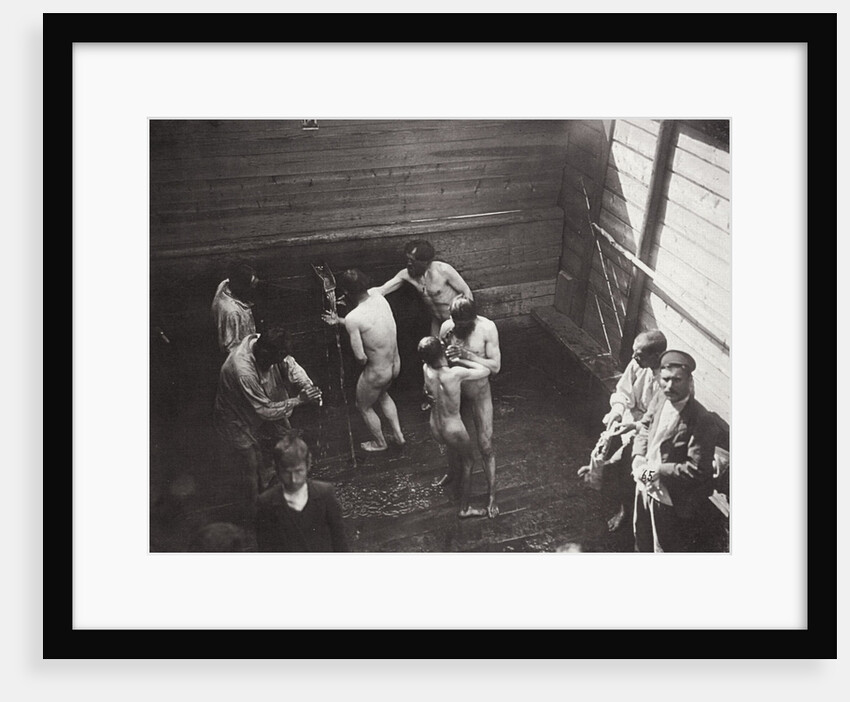 The sacred spring in Sarov Monastery, Russia, 1903 by K von Hahn