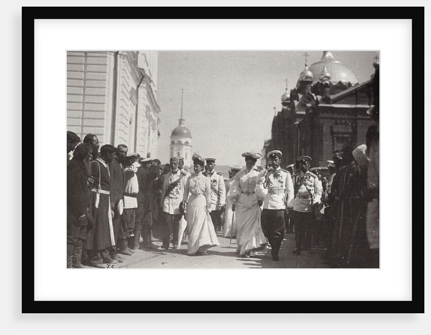The Russian royal family visiting Sarov Monastery, Russia, 1903 by K von Hahn