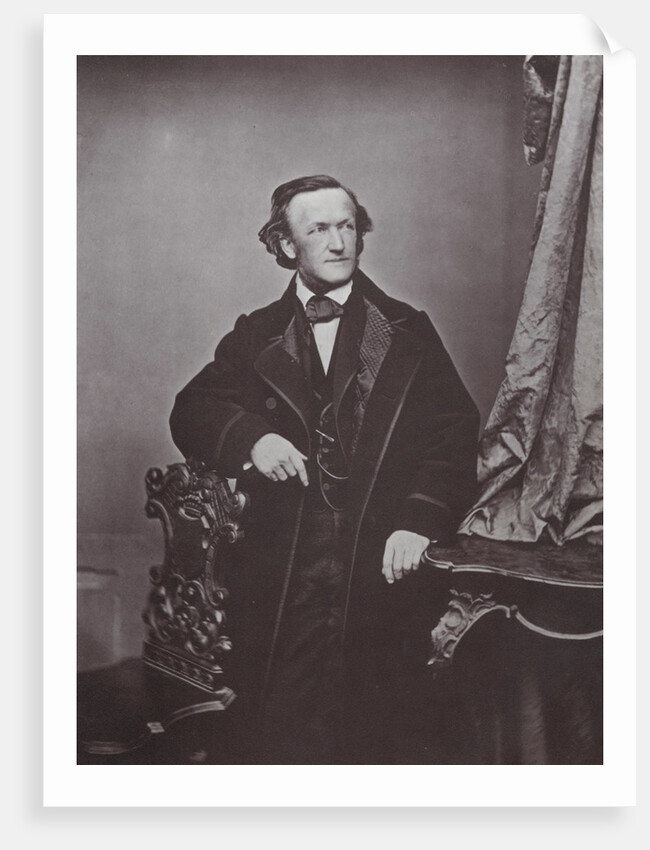Richard Wagner, German composer, 1860s by Franz Hanfstaengl