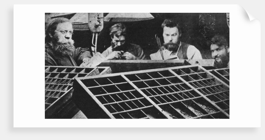 Pyotr Lavrovich Lavrov, Russian publisher, preparing the journal Vpered (Forward), c1873 by Unknown