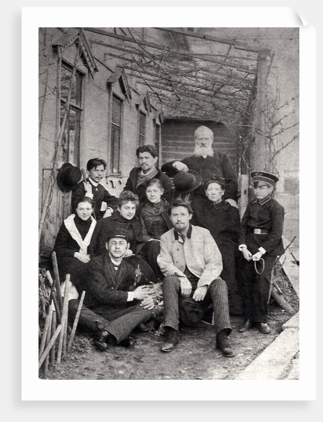Russian author Anton Chekhov with family and friends, 1890 by Unknown