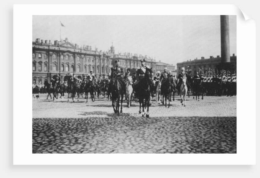 Emperor Franz Joseph I of Austria on a state visit to St Petersburg, Russia, 1897 by Unknown