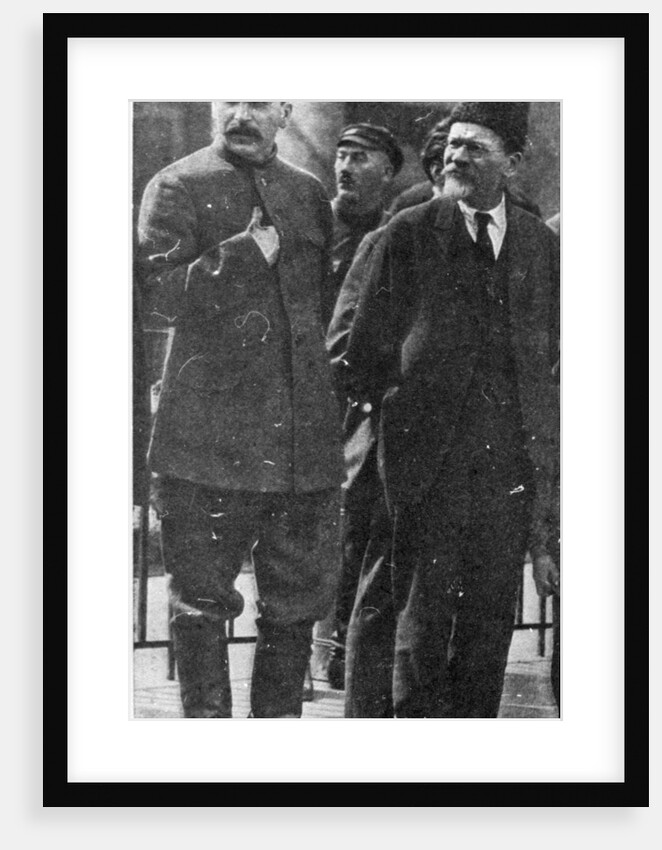 Josef Stalin and Mikhail Kalinin, Soviet leaders, 1930s by Unknown