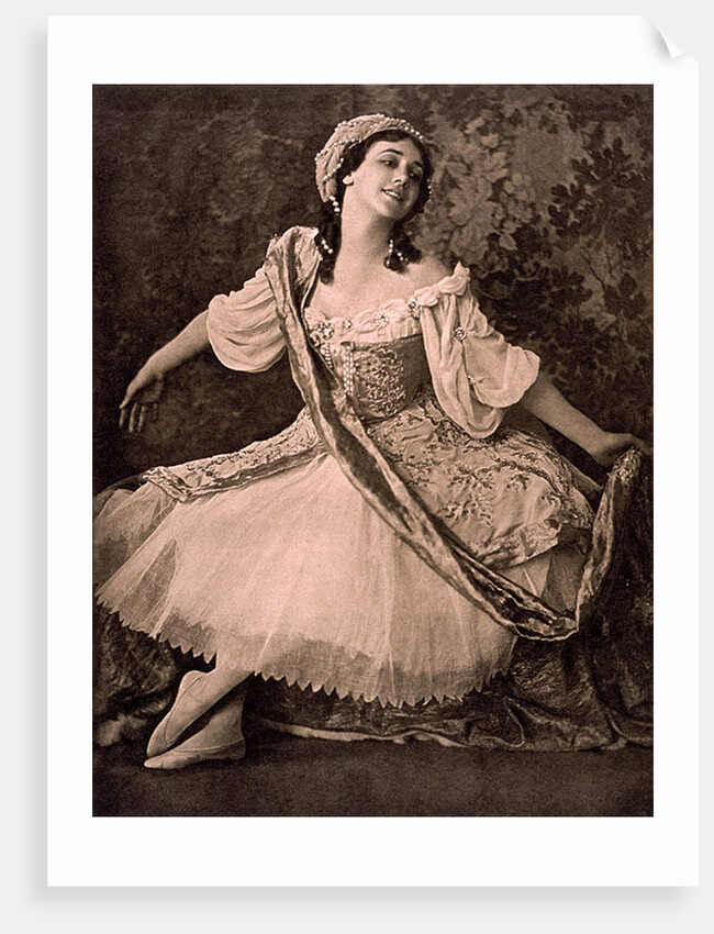 Tamara Karsavina, Russian ballerina, in Nikolai Tcherepnins ballet Le Pavillon dArmide, 1913 by Unknown