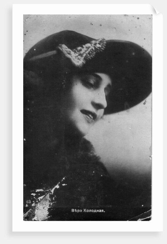 Vera Kholodnaya, Russian silent film actress, 1910s by Unknown