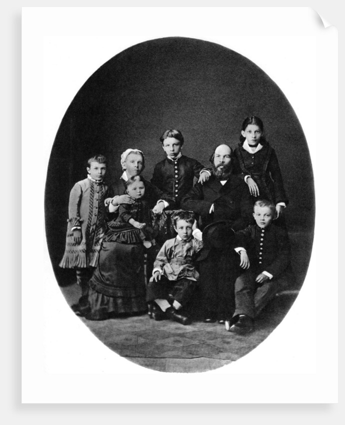 Vladimir Ulyanov (Lenin) as a grammar school pupil, with his family, Simbirsk, Russia, 1879 by Unknown