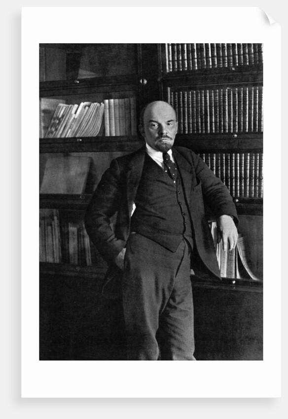 Vladimir Ilich Lenin, Russian Bolshevik leader, in the Kremlin, Moscow, Russia, October 1918 by Unknown