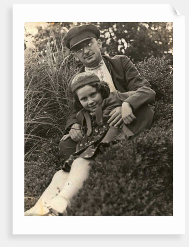Soviet politician Lavrentiy Beria with Josef Stalins daughter Svetlana Alliluyeva, USSR, 1930s by Anonymous