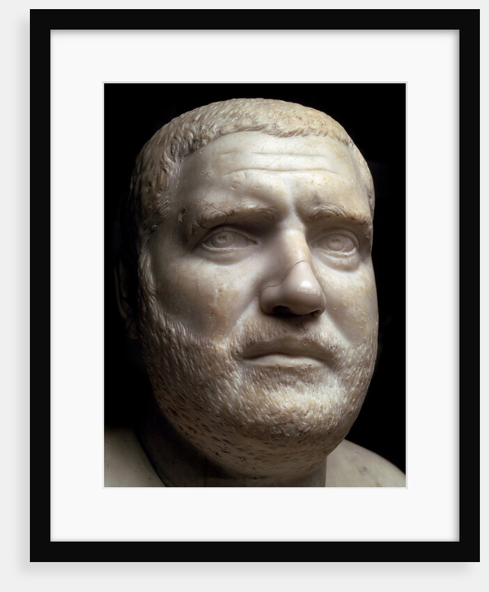 Marble portrait bust of the Roman Emperor Balbinus, 3rd century by Unknown