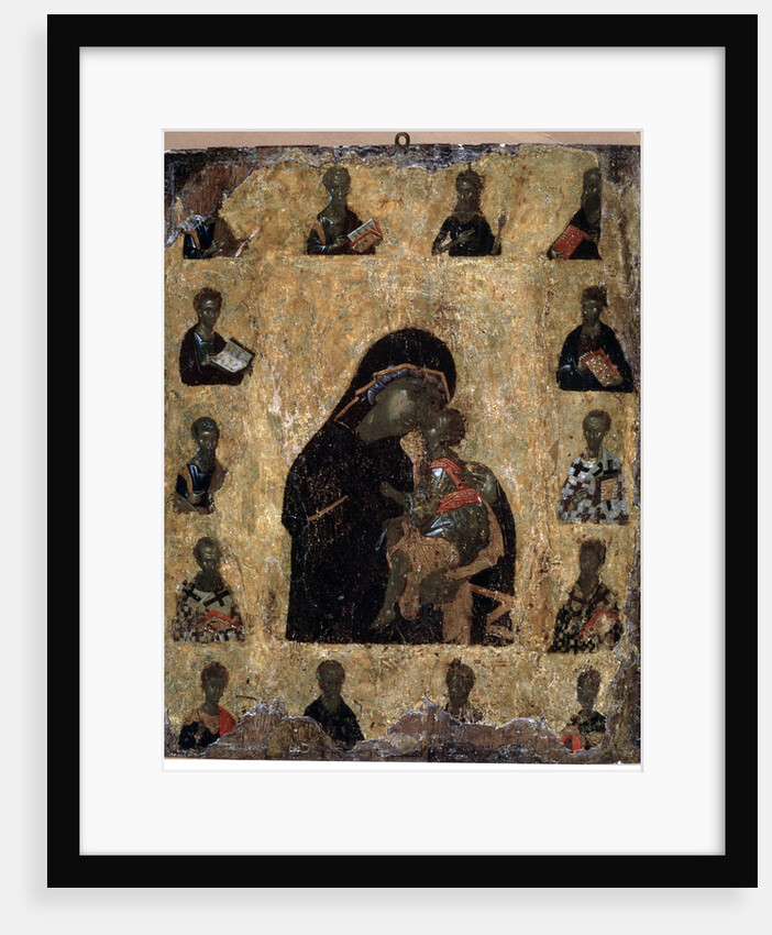 Virgin of Tenderness with the Saints (The Virgin Eleusa), Byzantine icon, 14th century by Unknown