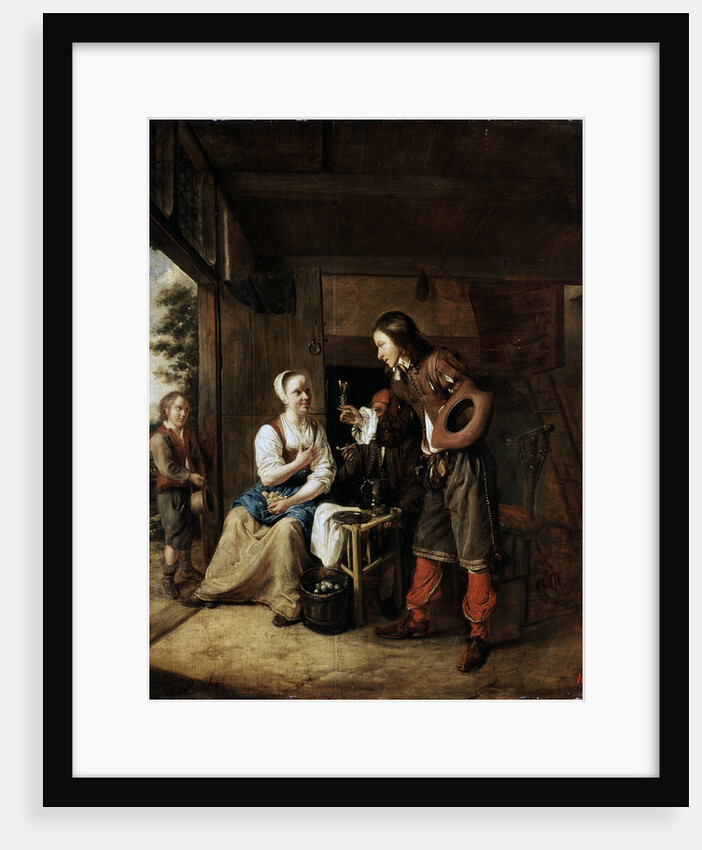 Warrior and Servant, 1653. by Pieter de Hooch