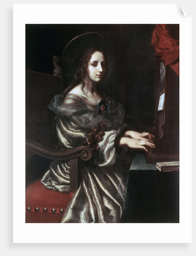 Saint Cecilia, 1640s. by Carlo Dolci