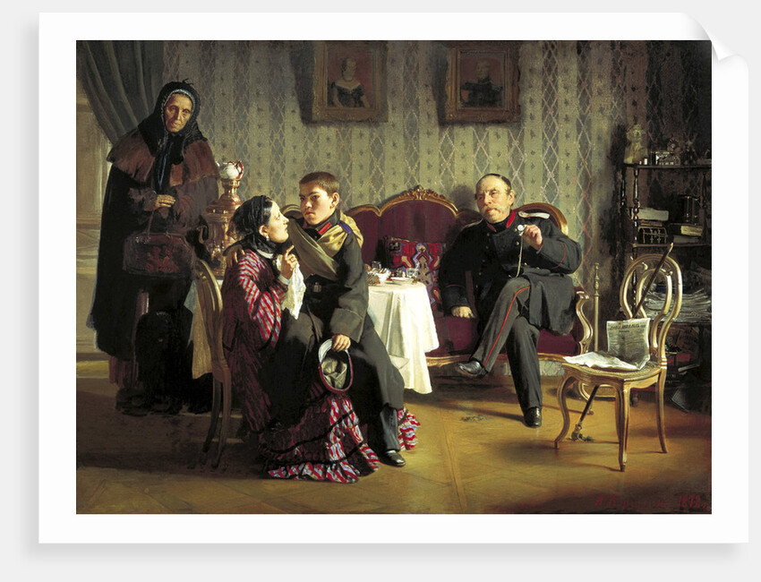 The Farewell, 1872. by Alexei Ivanovich Korzukhin