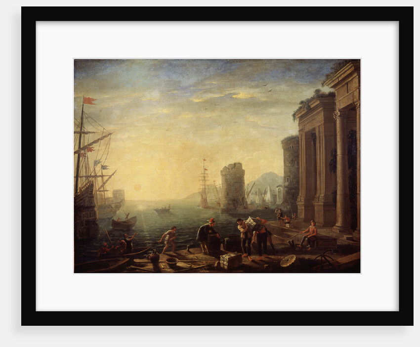 Morning in the Harbour, 1630s by Claude Lorrain