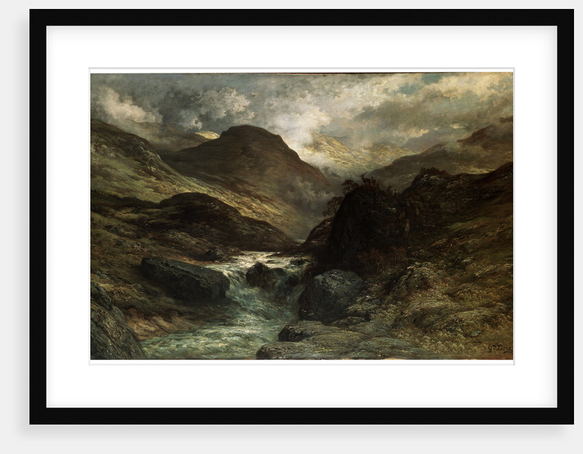 A Canyon, 1878. by Gustave Doré