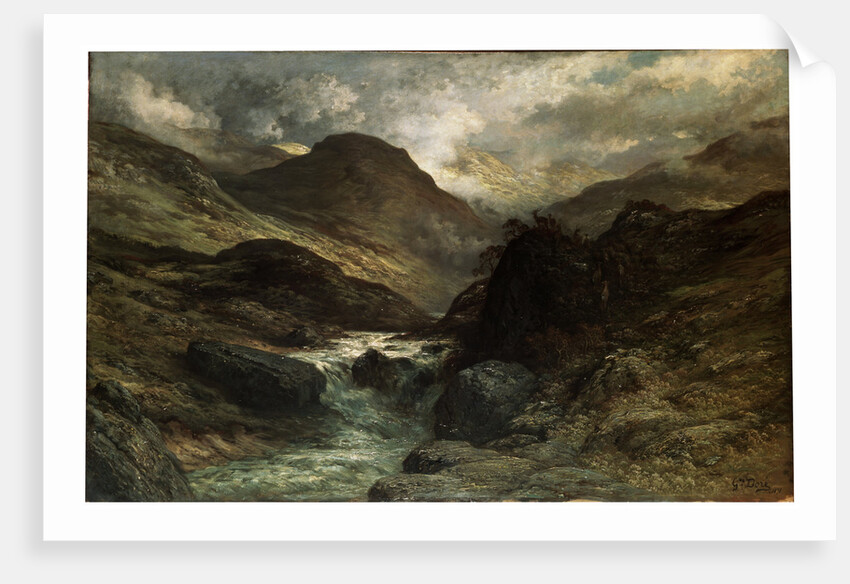 A Canyon, 1878. by Gustave Doré