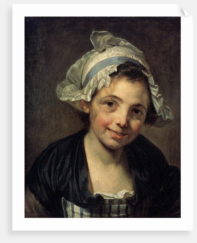 Girl in a Bonnet, 1760s by Jean-Baptiste Greuze