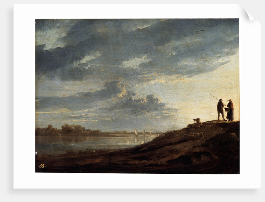 Sunset over the River, 1650s. by Aelbert Cuyp