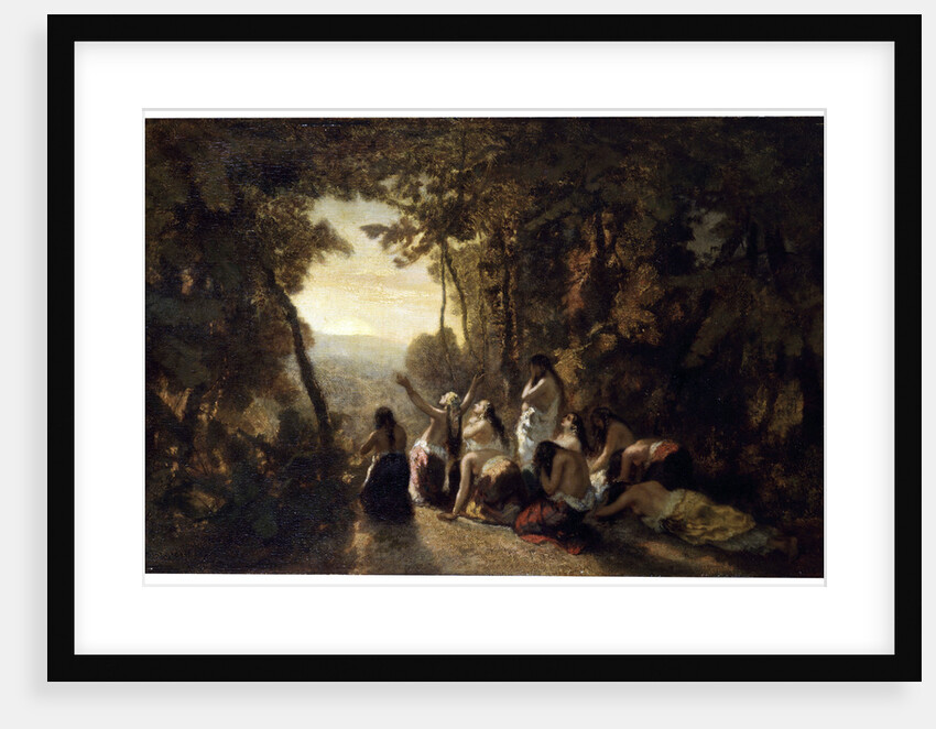 The Lament of Jephthahs Daughter, 1846. by Narcisse Virgile Diaz de la Pena