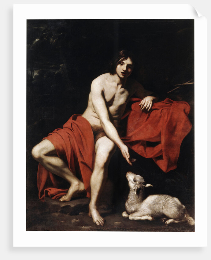 Saint John the Baptist in the Wilderness, c1615-c1620 by Nicolas Regnier