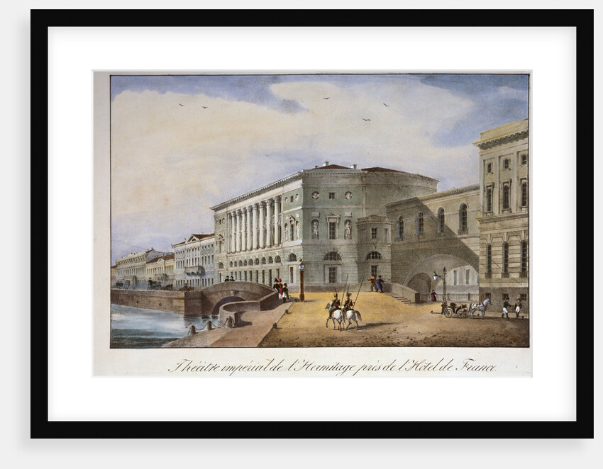 The Hermitage Theatre in St Petersburg, 1840s. by Anonymous