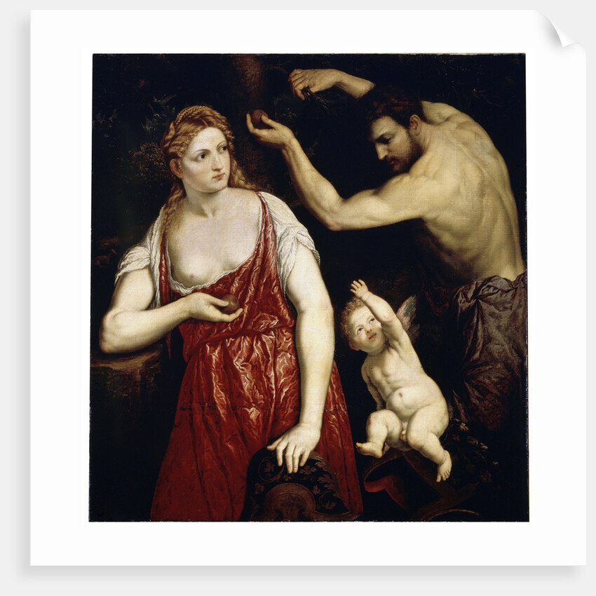 Venus and Mars with Cupid, 1550s by Paris Bordone