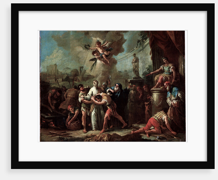 The Martyrdom of Saint Lawrence, 18th century. by Gaspare Diziani