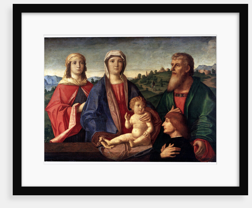 Madonna and Child with Saints and Donator, c1504 by Pasqualino Veneto