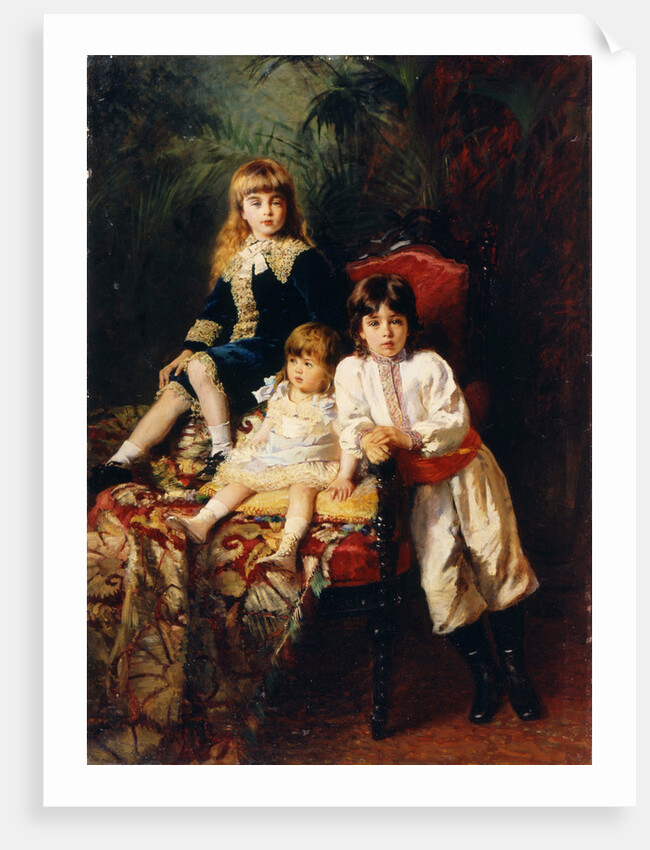 The Balashovs Children, 1880 by Konstantin Makovsky