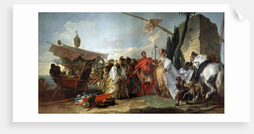 Caesar meeting Cleopatra, 1747. by Giovanni Domenico Tiepolo