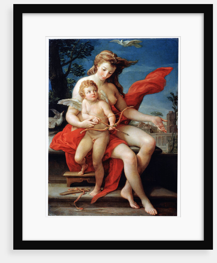 Venus and Cupid, 1785. by Pompeo Batoni