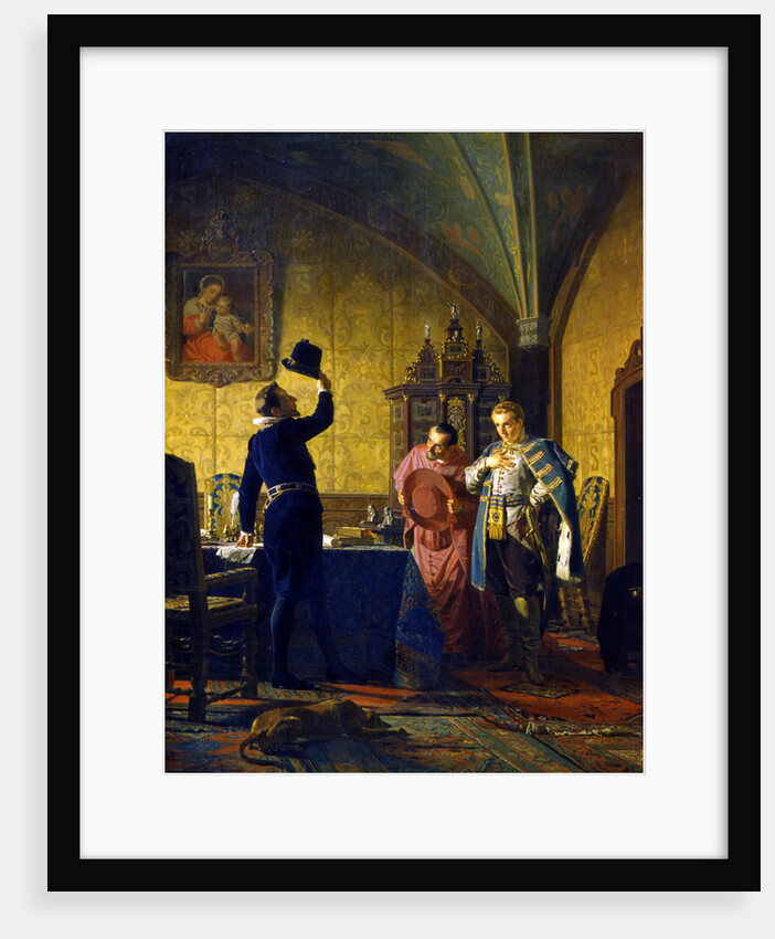 False Dmitry takes an oath of allegiance to King Sigismund III Vasa, 1874. by Nikolay Nevryov
