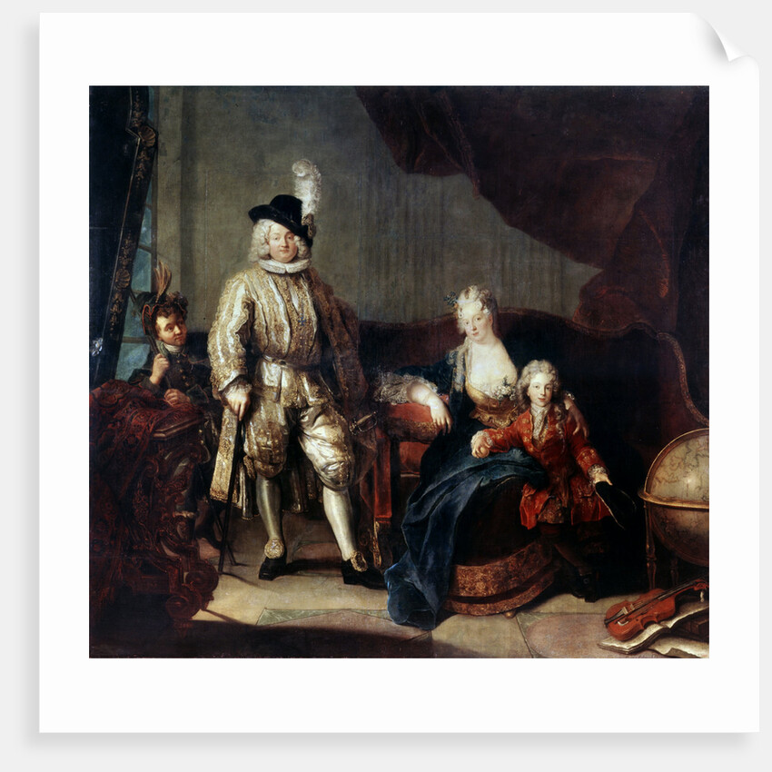 Portrait of Baron von Erlach with his Family, c1710 by Antoine Pesne
