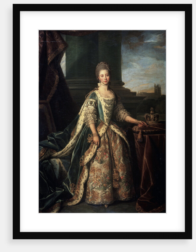 Portrait of Charlotte of Mecklenburg-Strelitz, Wife of King George III of England, 1773 by Nathaniel Dance-Holland