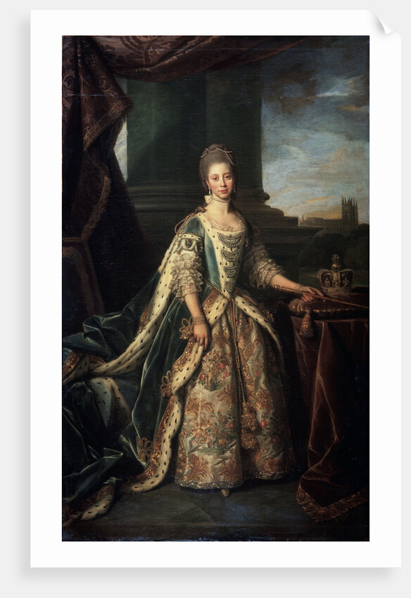 Portrait of Charlotte of Mecklenburg-Strelitz, Wife of King George III of England, 1773 by Nathaniel Dance-Holland