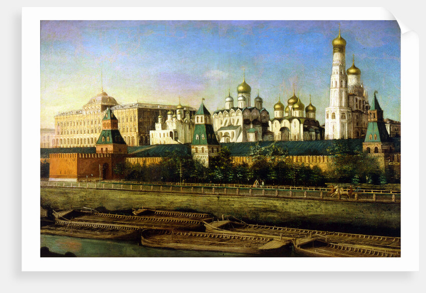 View of the Moscow Kremlin, 19th century by Nikolai Podklyuchnikov