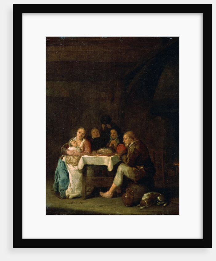 The Prayer Before Dinner, 17th century. by Pieter Meulener