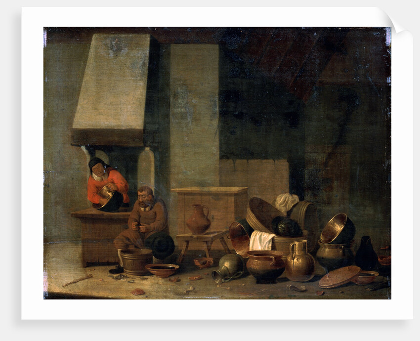 The Kitchen, 17th century. by Anonymous