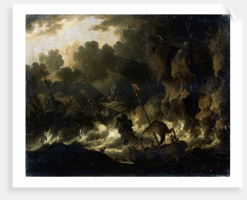Stormy Sea, 17th century by Dutch Master