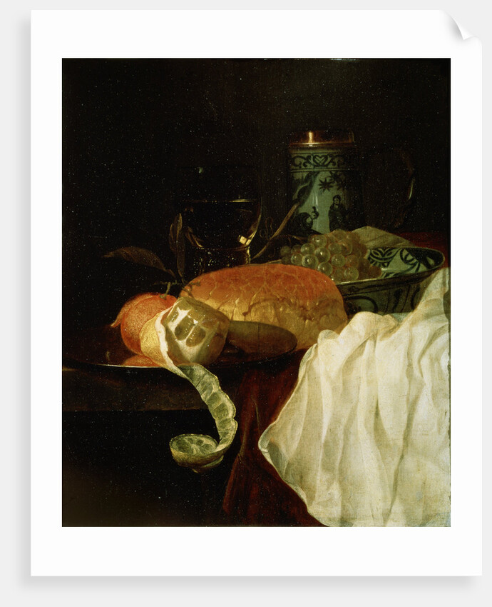 Fruit, Bread and Wine, 17th century. by Juriaen van Streeck